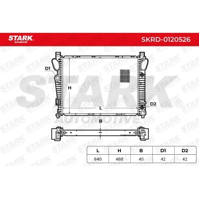 Kühler, Motorkühlung Stark SKRD-0120526 SKRD-0120526 - foto 4