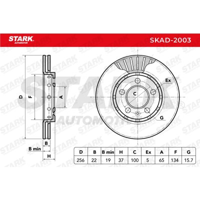 Bremsscheibe Stark SKAD-2003 SKAD-2003 - foto 6