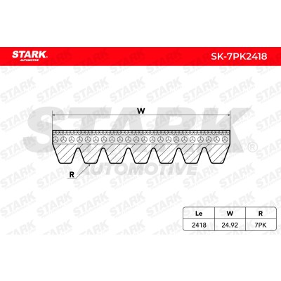 Keilrippenriemen Stark SK-7PK2418 SK-7PK2418 - foto 5