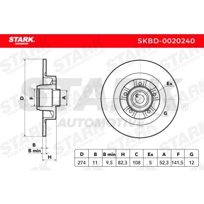 Bremsscheibe Stark SKBD-0020240 SKBD-0020240 - foto 6