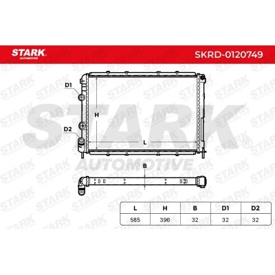 Kühler, Motorkühlung Stark SKRD-0120749 SKRD-0120749 - foto 4