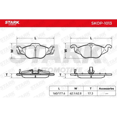 Bremsbeläge Satz Stark SKOP-1013 SKOP-1013 - foto 2