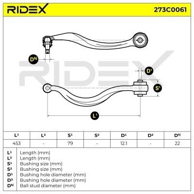 Querlenker RIDEX 273C0061 273C0061 - foto 4