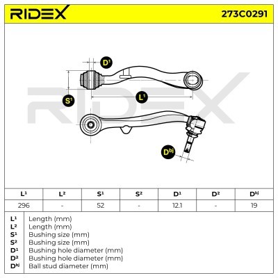 Querlenker RIDEX 273C0291 273C0291 - foto 8