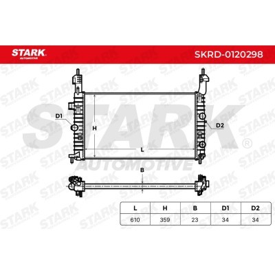Kühler, Motorkühlung Stark SKRD-0120298 SKRD-0120298 - foto 10