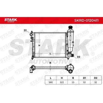 Kühler, Motorkühlung Stark SKRD-0120411 SKRD-0120411 - foto 9