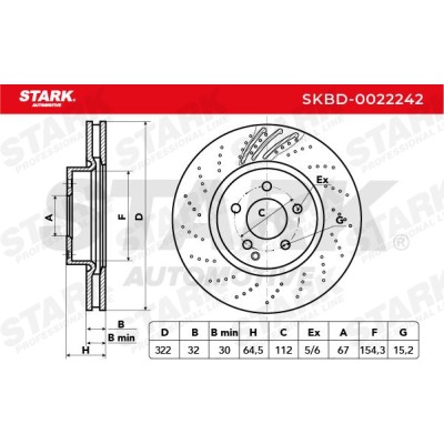 Bremsscheibe Stark SKBD-0022242 SKBD-0022242 - foto 6
