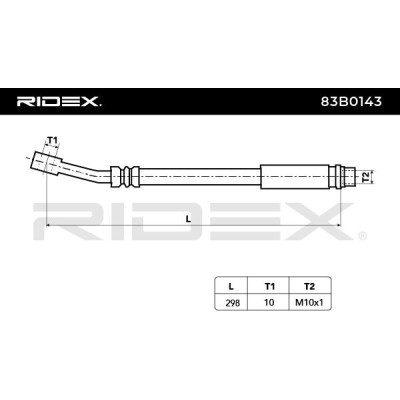 Bremsschlauch RIDEX 83B0143 83B0143 - foto 6