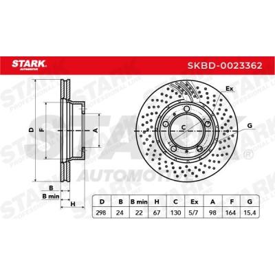 Bremsscheibe Stark SKBD-0023362 SKBD-0023362 - foto 5