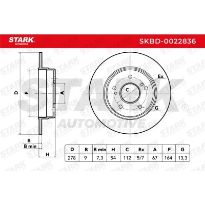 Bremsscheibe Stark SKBD-0022836 SKBD-0022836 - foto 5