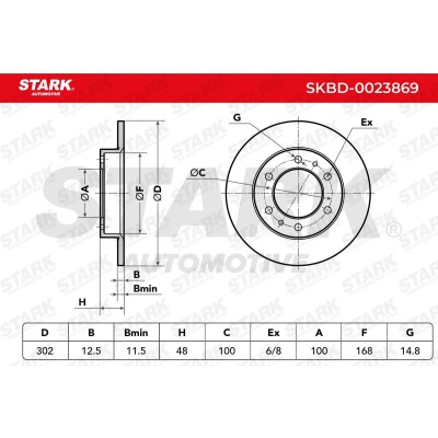 Bremsscheibe Stark SKBD-0023869 SKBD-0023869 - foto 5