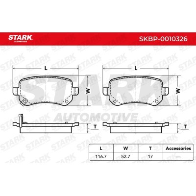 Bremsbeläge Satz Stark SKBP-0010326 SKBP-0010326 - foto 4