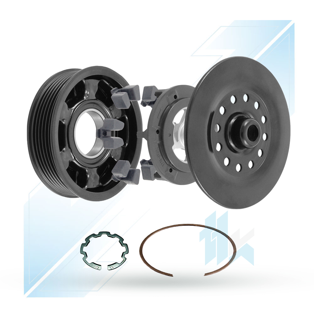 Klimakompressor Kupplung DENSO 5SE12C 6PK (PV6) Ø105/Ø100 Dodge 110D5E2604 - foto 1
