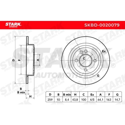 Bremsscheibe Stark SKBD-0020079 SKBD-0020079 - foto 10