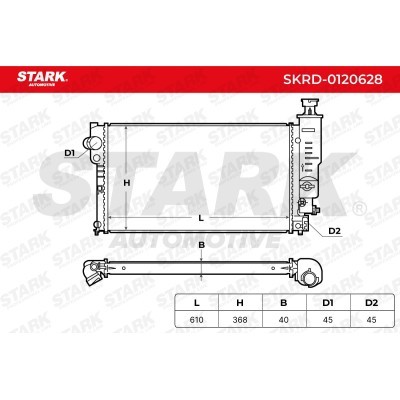 Kühler, Motorkühlung Stark SKRD-0120628 SKRD-0120628 - foto 5