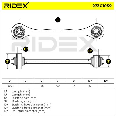 Querlenker RIDEX 273C1059 273C1059 - foto 6