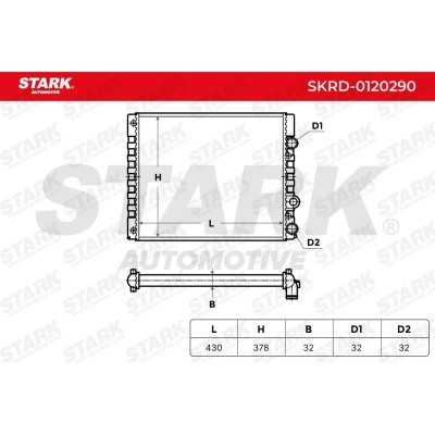 Kühler, Motorkühlung Stark SKRD-0120290 SKRD-0120290 - foto 3