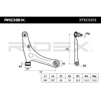 Querlenker RIDEX 273C0212 273C0212 - foto 4