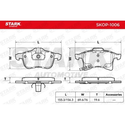 Bremsbeläge Satz Stark SKOP-1006 SKOP-1006 - foto 4