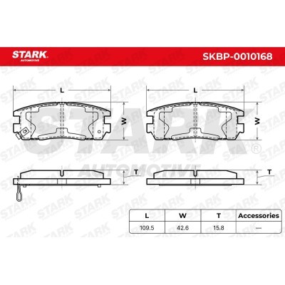 Bremsbeläge Satz Stark SKBP-0010168 SKBP-0010168 - foto 3