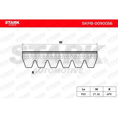Keilrippenriemen Stark SKPB-0090056 SKPB-0090056 - foto 5