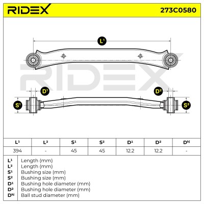 Querlenker RIDEX 273C0580 273C0580 - foto 6