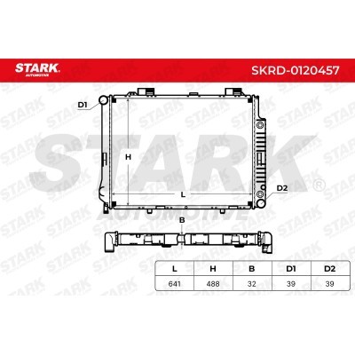 Kühler, Motorkühlung Stark SKRD-0120457 SKRD-0120457 - foto 4