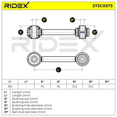 Querlenker RIDEX 273C0573 273C0573 - foto 5