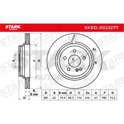 Bremsscheibe Stark SKBD-0023277 SKBD-0023277 - foto 5