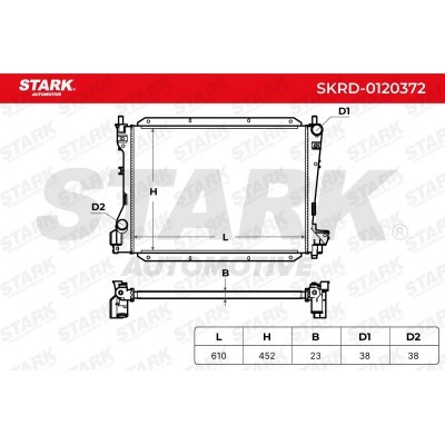 Kühler, Motorkühlung Stark SKRD-0120372 SKRD-0120372 - foto 3