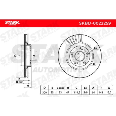 Bremsscheibe Stark SKBD-0022259 SKBD-0022259 - foto 5