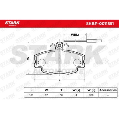 Bremsbeläge Satz Stark SKBP-0011551 SKBP-0011551 - foto 6