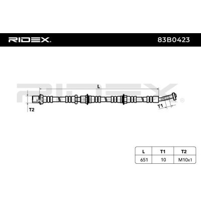 Bremsschlauch RIDEX 83B0423 83B0423 - foto 5