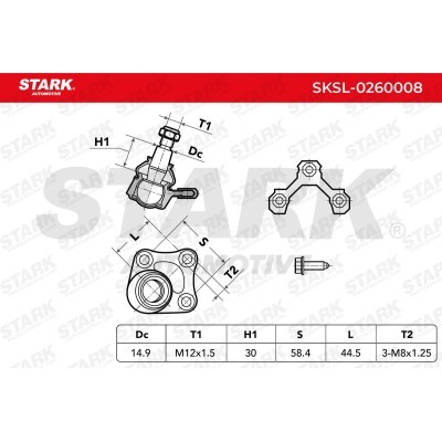 Traggelenk Stark SKSL-0260008 SKSL-0260008 - foto 8