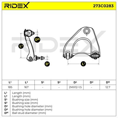 Querlenker RIDEX 273C0283 273C0283 - foto 5