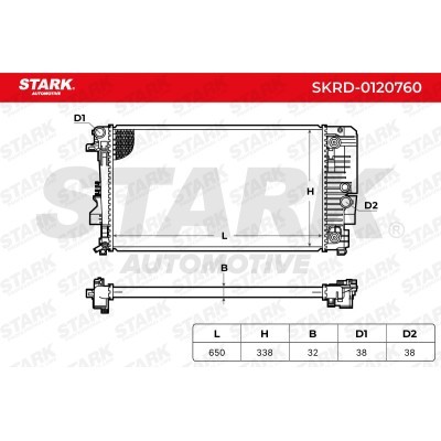 Kühler, Motorkühlung Stark SKRD-0120760 SKRD-0120760 - foto 5