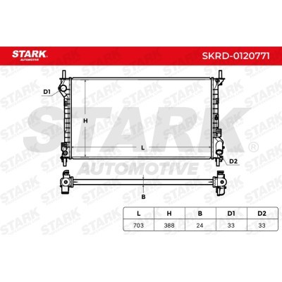 Kühler, Motorkühlung Stark SKRD-0120771 SKRD-0120771 - foto 6