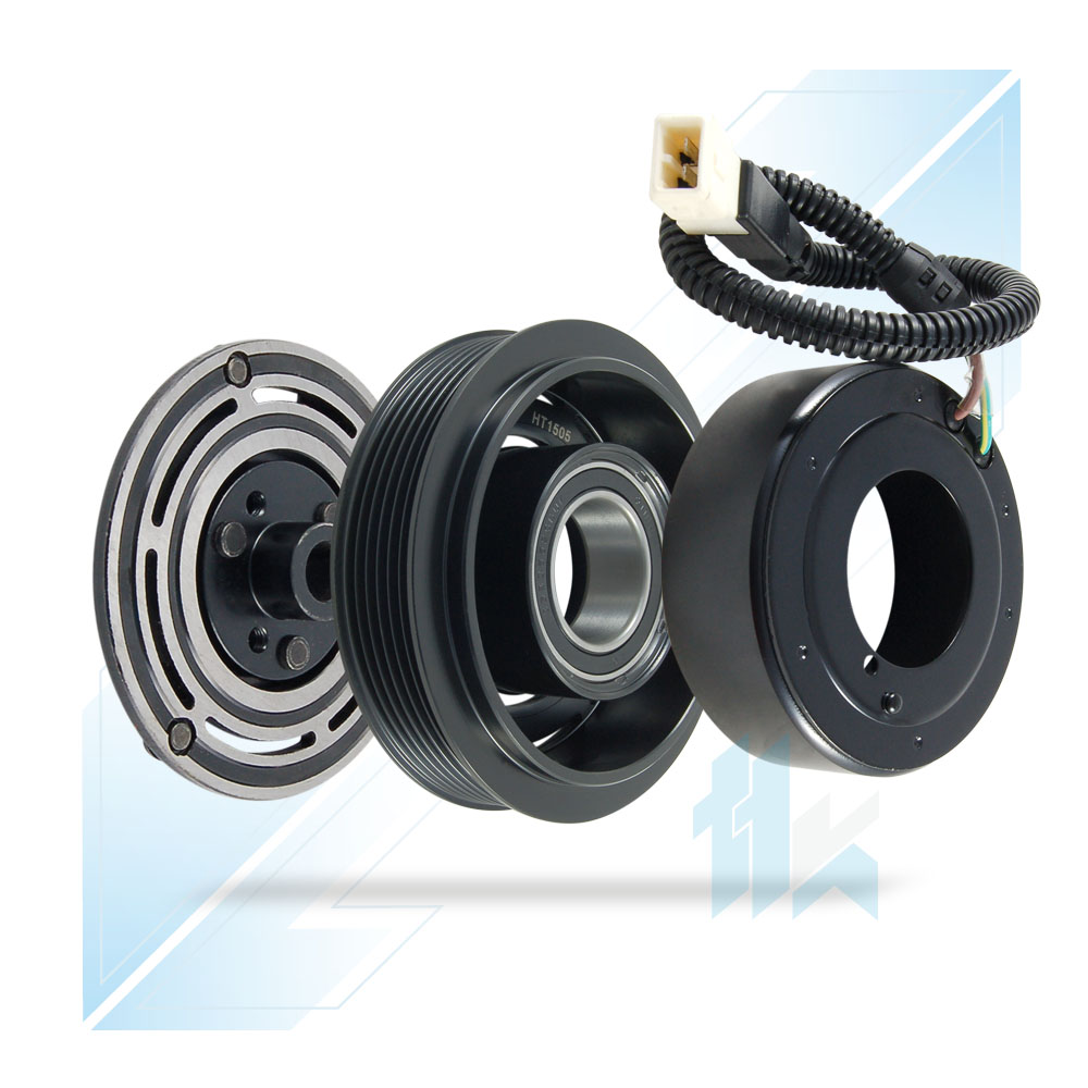 Klimakompressor Magnetkupplung (12V) SANDEN 7H15 6PK (PV6) Ø124/Ø120 Peugeot 112S7H5602 - foto 2
