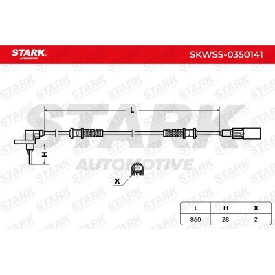 ABS Sensor Stark SKWSS-0350141 SKWSS-0350141 - foto 5