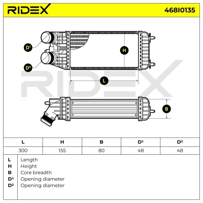 Ladeluftkühler RIDEX 468I0135 468I0135 - foto 6