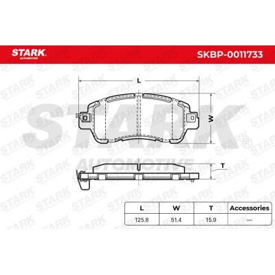 Bremsbeläge Satz Stark SKBP-0011733 SKBP-0011733 - foto 5