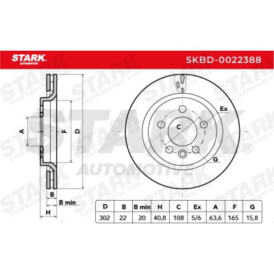 Bremsscheibe Stark SKBD-0022388 SKBD-0022388 - foto 5