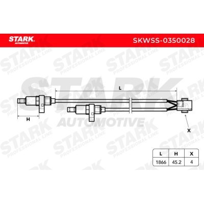 ABS Sensor Stark SKWSS-0350028 SKWSS-0350028 - foto 3