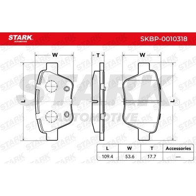 Bremsbeläge Satz Stark SKBP-0010318 SKBP-0010318 - foto 4