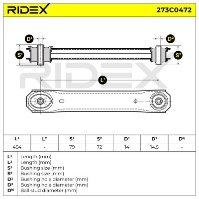 Querlenker RIDEX 273C0472 273C0472 - foto 6