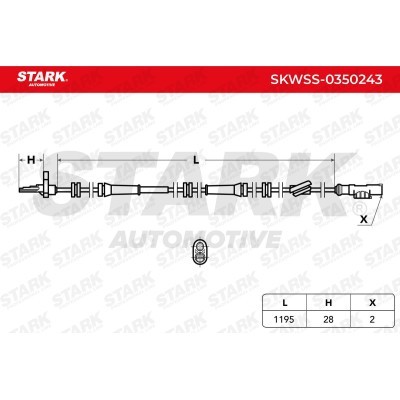 ABS Sensor Stark SKWSS-0350243 SKWSS-0350243 - foto 6