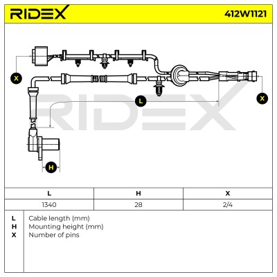 ABS Sensor RIDEX 412W1121 412W1121 - foto 7