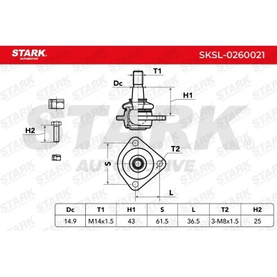 Traggelenk Stark SKSL-0260021 SKSL-0260021 - foto 3