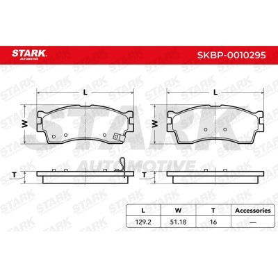 Bremsbeläge Satz Stark SKBP-0010295 SKBP-0010295 - foto 3