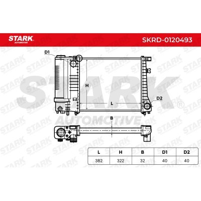 Kühler, Motorkühlung Stark SKRD-0120493 SKRD-0120493 - foto 5